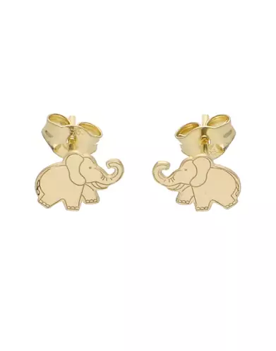 Boucles d’Oreilles Elephant en Or