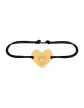 Bracelet Cœur Signe Zodiaque Enfantin en Or Personnalisable sur cordon