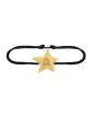 Bracelet Etoile Or Alphabet Enfant Cordon Personnalisable