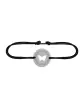 Bracelet Papillon Ajouré Cordon Décor Laurier