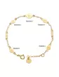 Bracelet 5 Pampilles Personnalisable en Or