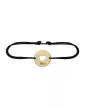 Bracelet Rond Cœur Ajouré en Or Personnalisable Cordon