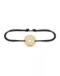 Bracelet Rond Etoile de David en Or Personnalisable Cordon