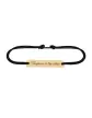 Bracelet Message en Or Personnalisable Cordon