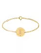 Bracelet Rond Femme Signe Zodiaque Stylisé en Or Personnalisable