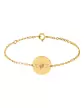 Bracelet Rond Enfant Ange Petits Pieds en Or Personnalisable