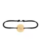 Bracelet Cordon Fleur de Naissance en Or Personnalisable