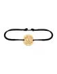 Bracelet Rond Cordon Make Love Not War en Or à Personnaliser