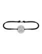 Bracelet Rond Cordon Make Love Not War en Or à Personnaliser