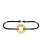 Bracelet Cordon Personnalisé Or Cercle Soleillé