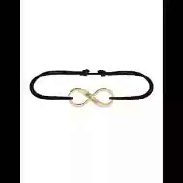 Bracelet Infini en Or Personnalisable Cordon image cachée