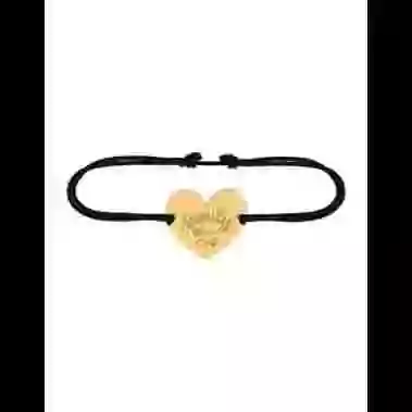 Bracelet Cœur Family Forever en Or Personnalisable sur Cordon image cachée