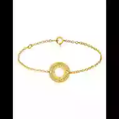 Bracelet Rond Ajouré Homme Décor Boussole image cachée