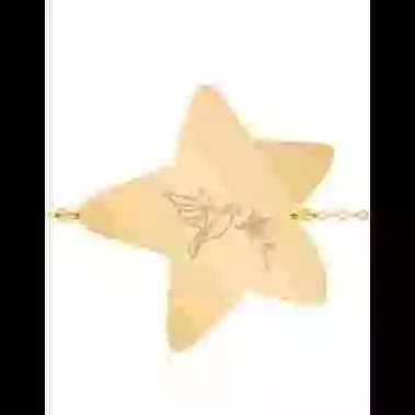 Bracelet Étoile Femme Colibri Origami image cachée