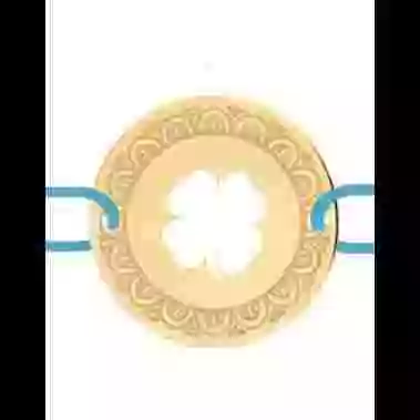 Bracelet Trèfle Ajouré Cordon Décor Mandala image cachée