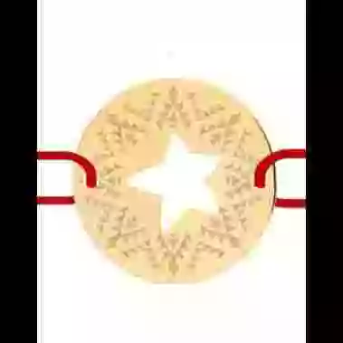 Bracelet Étoile Ajouré Cordon Décor Tribal image cachée
