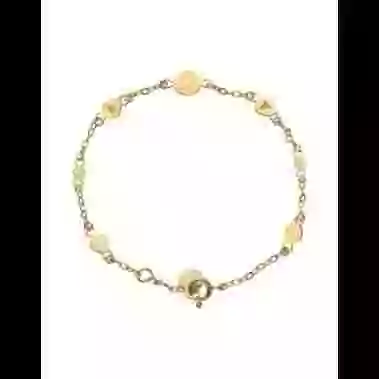 Bracelet 5 Pampilles Personnalisable en Or image cachée
