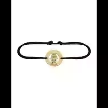 Bracelet Rond Main de Fatma en Or Personnalisable Cordon image cachée