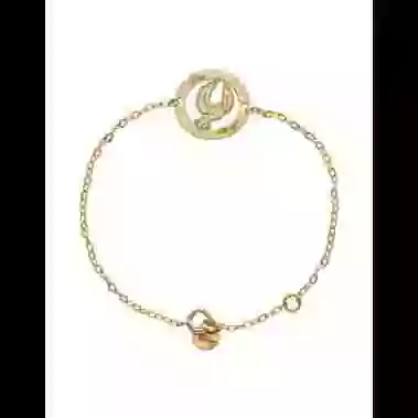 Bracelet Colombe Personnalisable en Or image cachée