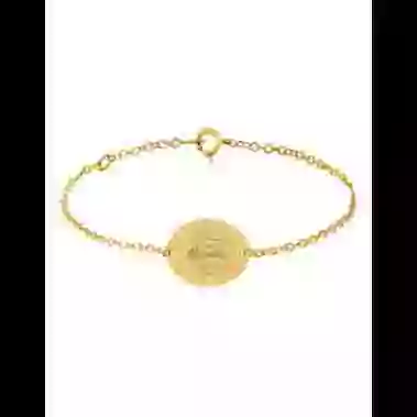 Bracelet Ovale Femme Mamie en Or image cachée