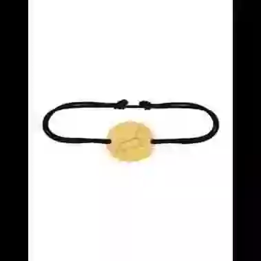 Bracelet Ovale Cordon Constellation Or Personnalisable image cachée