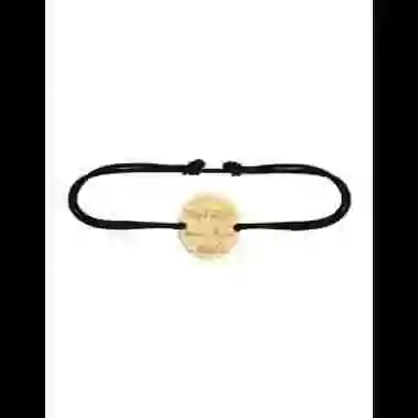 Bracelet Rond Cordon Papa Mon Hero en Or à Personnaliser image cachée