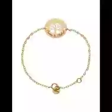 Bracelet Arbre de Vie Personnalisable en Or image cachée