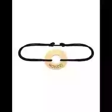 Bracelet Cordon Personnalisé Or Cercle image cachée