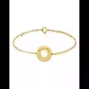 Bracelet Femme Personnalisé Or Cercle Soleillé image cachée