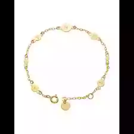 Bracelet 5 Pampilles Personnalisable en Or image cachée