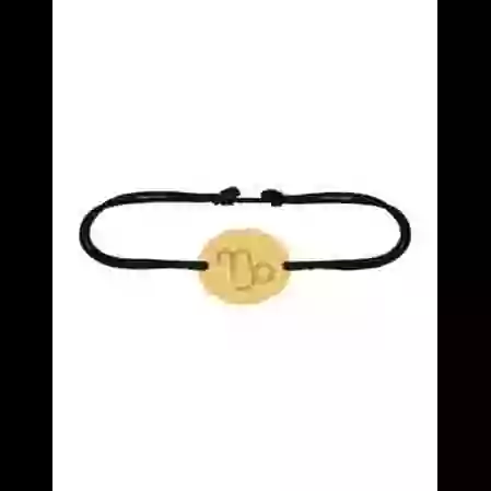 Bracelet Ovale Cordon Zodiaque Or Personnalisable image cachée