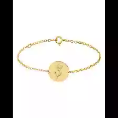 Bracelet Rond Femme Fleur en Or Personnalisable image cachée