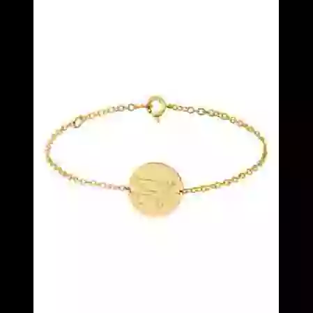 Bracelet Rond Enfant Colombe en Or Personnalisable image cachée