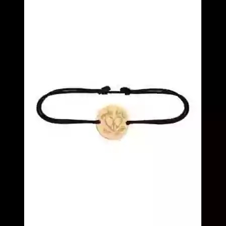 Bracelet Rond Cordon Make Love Not War en Or &agrave; Personnaliser image cachée