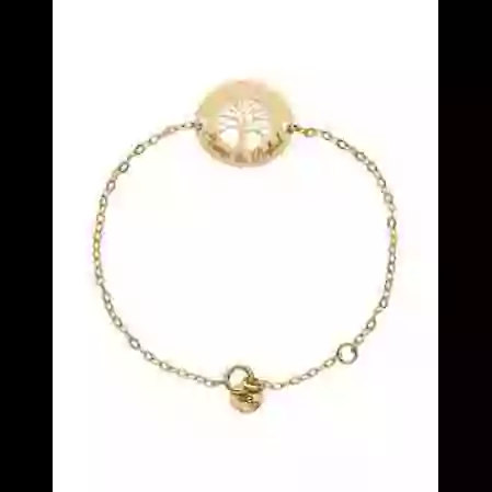 Bracelet Arbre de Vie Personnalisable en Or image cachée