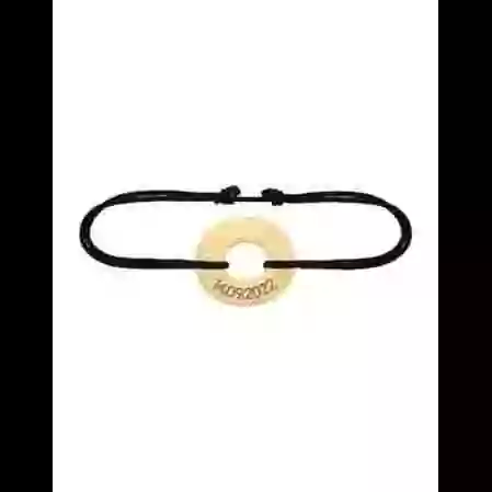 Bracelet Cordon Personnalis&eacute; Or Cercle image cachée
