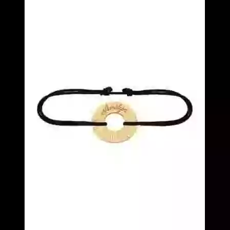 Bracelet Cordon Personnalis&eacute; Or Cercle Soleill&eacute; image cachée