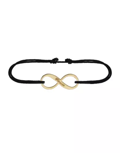 Bracelet Infini en Or Personnalisable Cordon