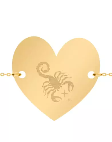 Bracelet Coeur Femme Emblème Zodiaque