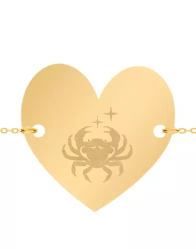 Bracelet Coeur Enfant Emblème Zodiaque