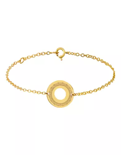 Bracelet Rond Ajouré Femme Décor Art Déco