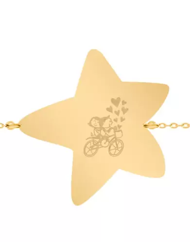 Bracelet Étoile Femme Amoureux Vélo