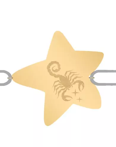 Bracelet Étoile Cordon Emblème Zodiaque