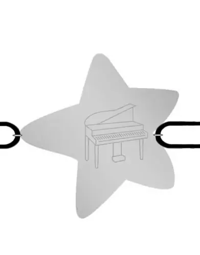 Bracelet Étoile Cordon Piano