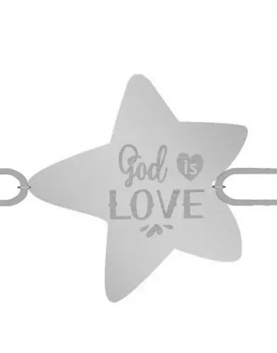 Bracelet Étoile Cordon God is Love