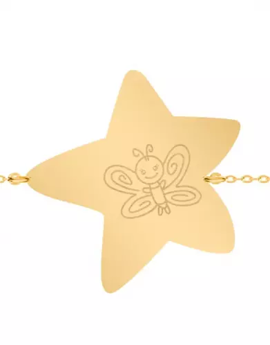 Bracelet Étoile Enfant Papillon