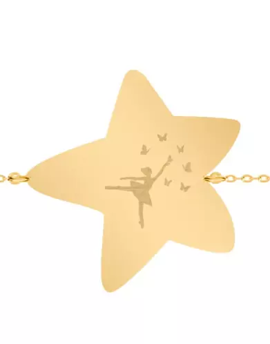Bracelet Étoile Enfant Danseuse Papillons
