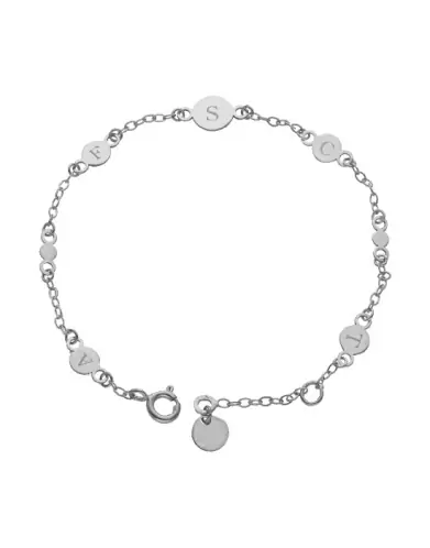 Bracelet 5 Pampilles Personnalisable en Or