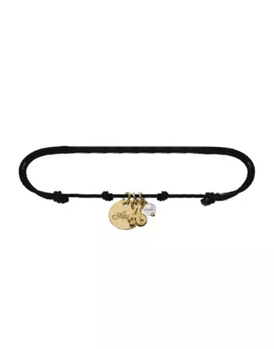 Bracelet Cordon Multi Pampilles en Or à Personnaliser