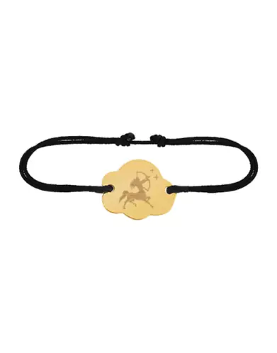 Bracelet Nuage Cordon Emblème Zodiaque